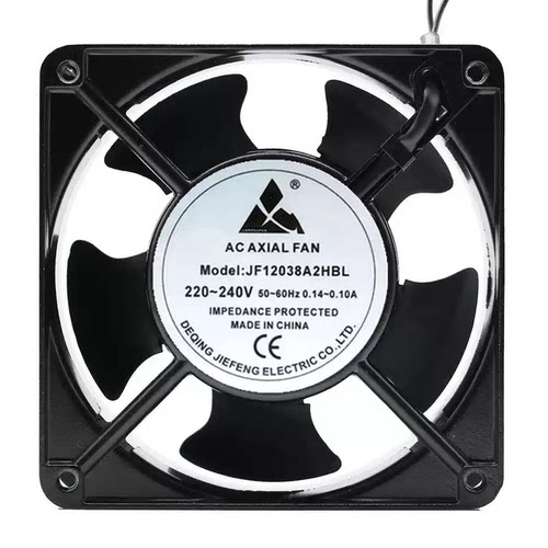 AC AXIAL FAN JF12038A2HBL/HSL 220/240V 12038 铝框散热风扇