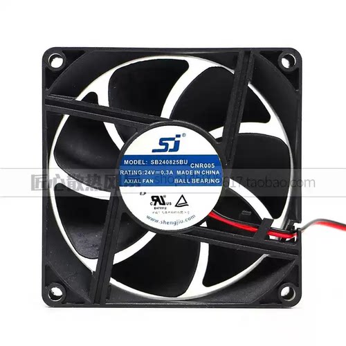 SJ SB240825BU 24V 0.3A 8CM 8025变频器散热风扇