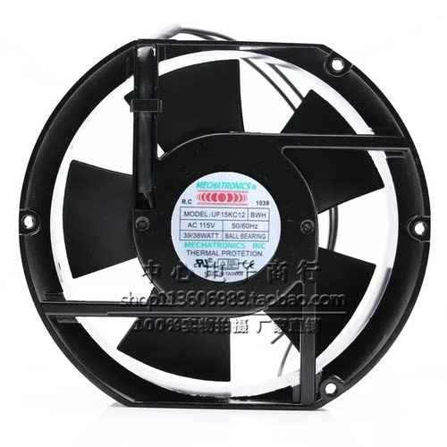 Mechatronics UF15KC12 BWH/BTH 115V 39/38W 17255散热风扇