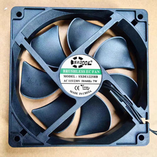 全新SXDOOL SXDE1225HB 115/230V 7W 12025交流EC双电压散热风扇