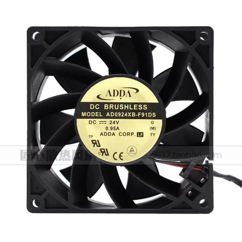 原装ADDA 9038 9CM AD0924XB-F91GP 24V 0.95A 2线变频器散热风扇