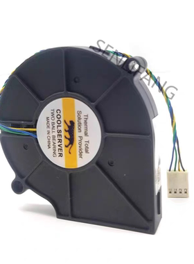 原装台湾EVERFLOW BB7515BU 12V 0.80A双滚珠涡轮风扇 鼓风机