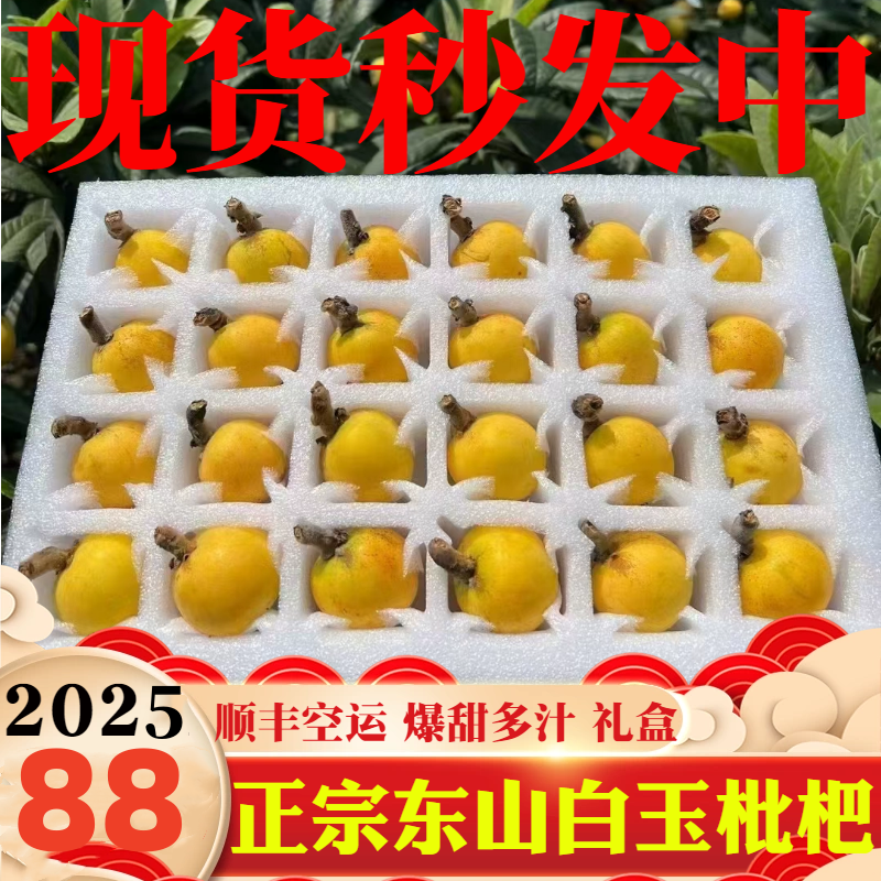 正宗东山白玉枇杷白沙枇杷甜礼盒