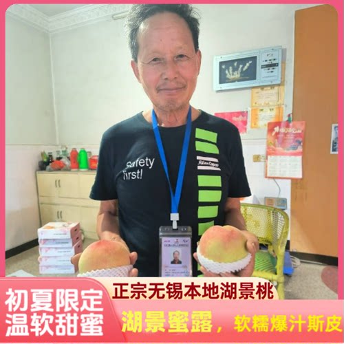 无锡水蜜桃甜软爆汁白凤桃湖景桃