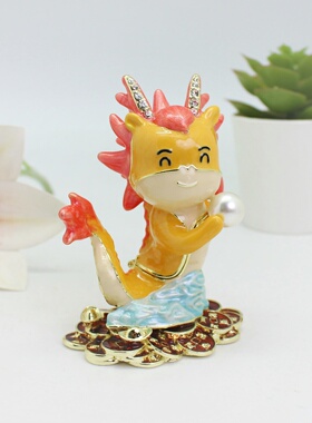 珐琅彩十二生肖合金摆件工艺品生肖吉祥物家居办公室装饰收藏品