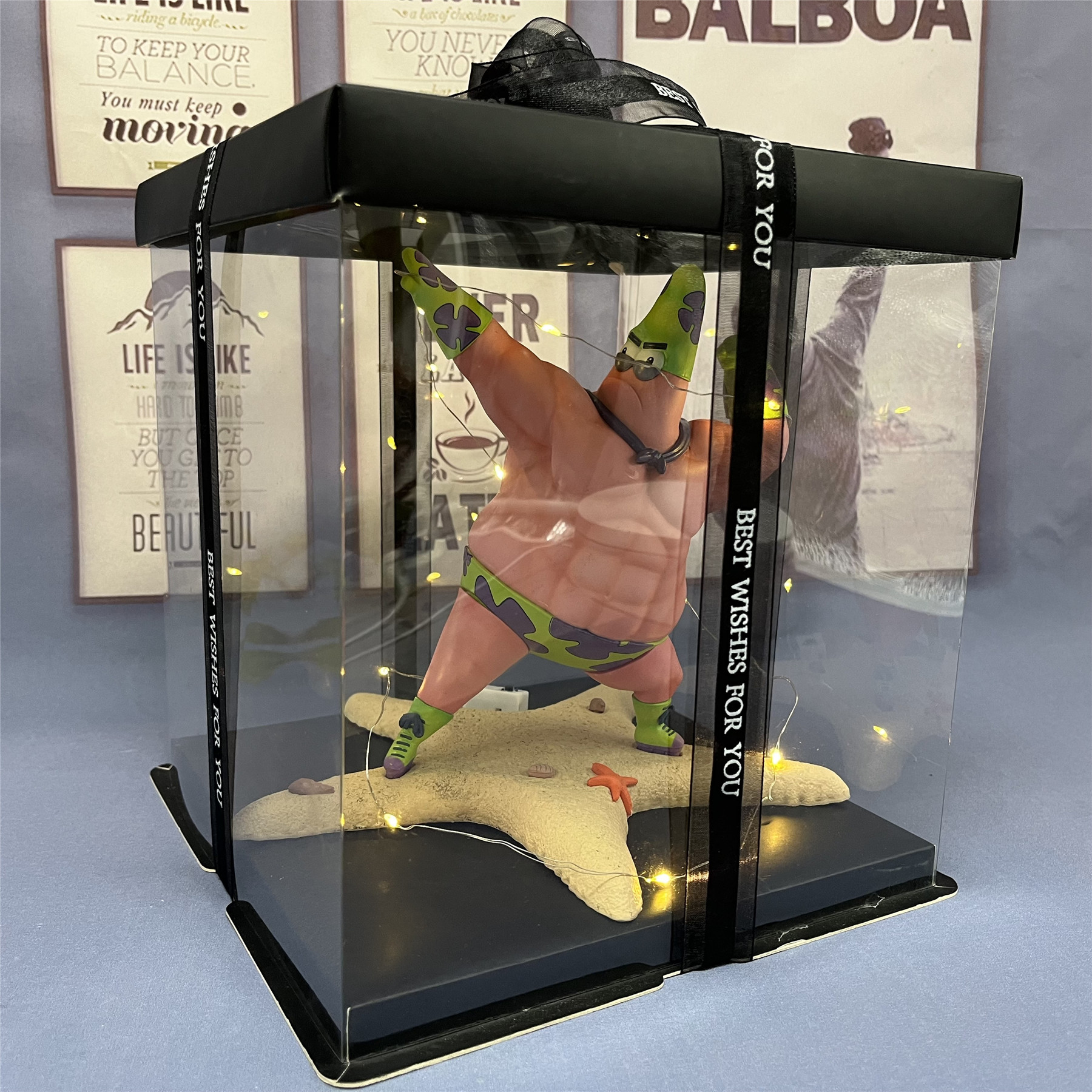 海绵宝宝gk肌肉派大星手办肚腩搞怪肥肉摆件送朋友健身生日礼物