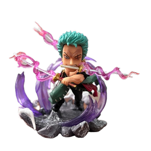 海贼王GK场景Q版三千索隆路飞艾斯萨博不死鸟手办模型生日礼物