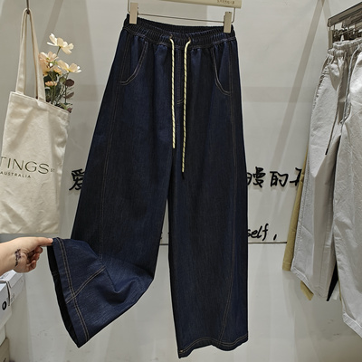 休闲裤夏季时尚牛仔裤薄款镰刀裤