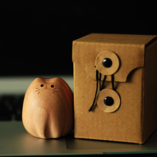 芳香 萌宠龙猫 扩香木摆件生日六一儿童节礼物 圆滚滚 设计师原创