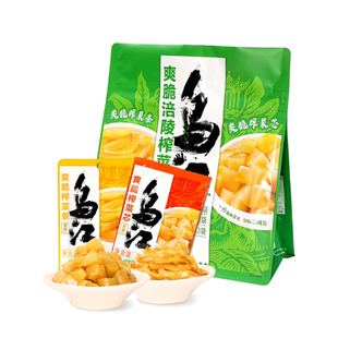 会员正品乌江爽脆涪陵榨菜整袋拆零鲜脆轻盐榨菜丝独立小包装开味