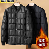 男士 工作服内穿中老年人小棉袄 羽绒棉服爸爸冬装 棉衣宽松大码 冬季