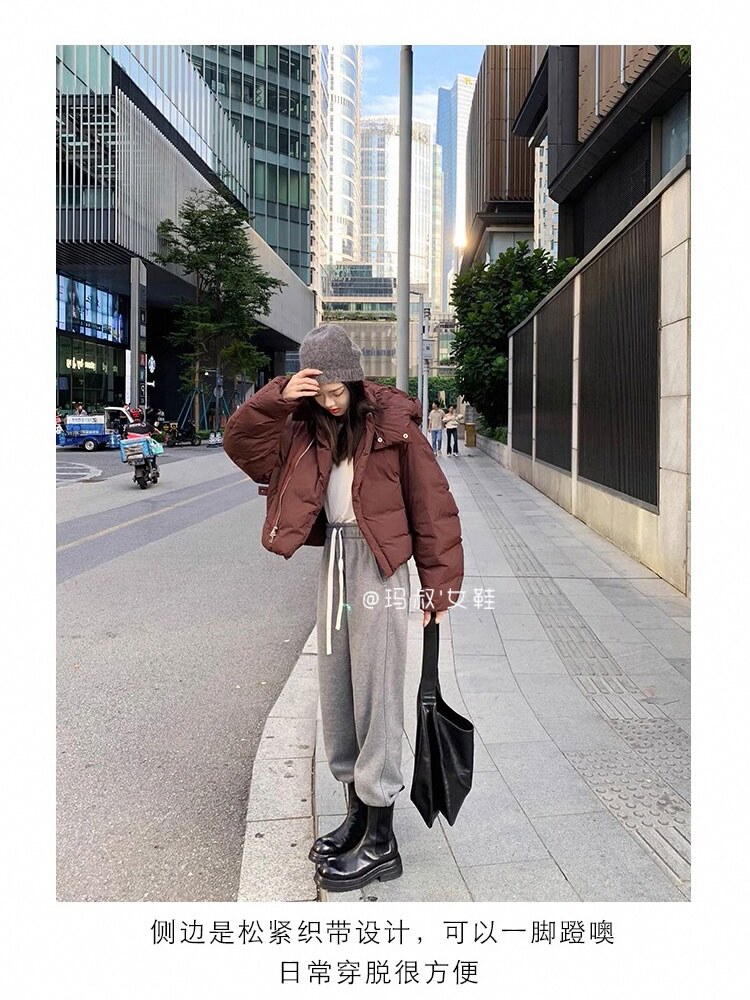 PLATFORM BOOTS FEMALE GENUINE LEATHER VINTAGE ROUND TOE BRITISH CHIMNEY CHELSEA BOOTS MEDIUM SKINNY BOOTS AUTUMN AND WINTER MARTIN BOOTS