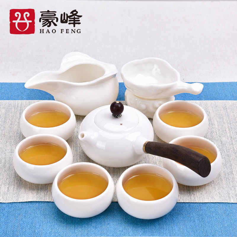 豪峰 德化玉瓷 白瓷功夫茶具套装茶壶茶杯盖碗整套家用办公礼盒在类目 餐饮具, 茶具, 功夫茶具中 - 来自Buy2taobao.com提供专业的淘宝代购服务