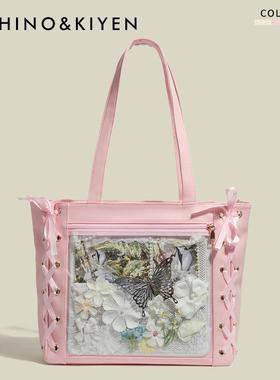 【全球购】REES&KFLLH现货原创日本少女大食量痛包二次元通勤大容