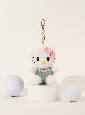 趣味小众钥匙扣女生背包书包挂饰包包挂件卡通helloKT猫玩偶情侣