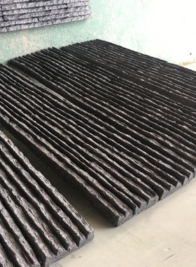 人造流水石黑色流水板文化石庭院花园水幕墙仿石材别墅外墙砖直销