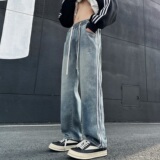 2024春季男水洗牛仔裤侧边三条杠B213-K3458-特P50控88无差价，男装牛仔裤，星座617A-4