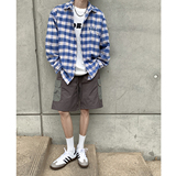 夏季工装休闲短裤男拼接撞色裤子B213-8137-P38控58，男装牛仔裤，星座617A-4