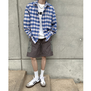 夏季工装休闲短裤男拼接撞色裤子 B213-8137-P38控58图片 夏季工装休闲短裤男拼接撞色裤子 B213-8137-P38控58图片