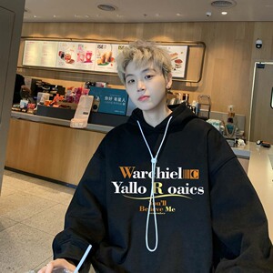 现货 华棉复合加绒加厚连帽卫衣男帽衫 B213-8113-P70控88图片