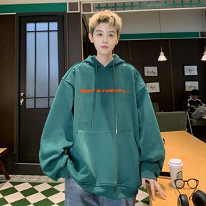 现货 冬季华棉复合加绒卫衣男印花打底衫 B213-8110-P80控98图片