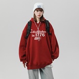 2024冬季加绒加厚卫衣女连帽保暖打底衫B213-8091-P70控88，女装卫衣/绒衫，星座617A-4