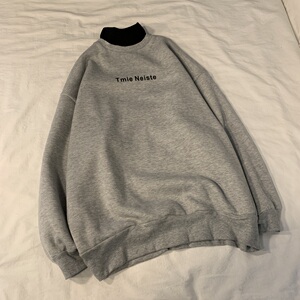 2024冬季假两件高龄加绒卫衣男宽松打底衫 B213-6820-P60控78图片