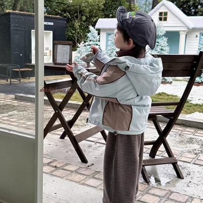 2025新款大小卷儿童冲锋衣冬季男女童二合一加绒冲锋衣户外可