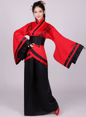2025新款古装唐装拖尾汉服贵妃服装印花套装曲剧戏服表演服襦