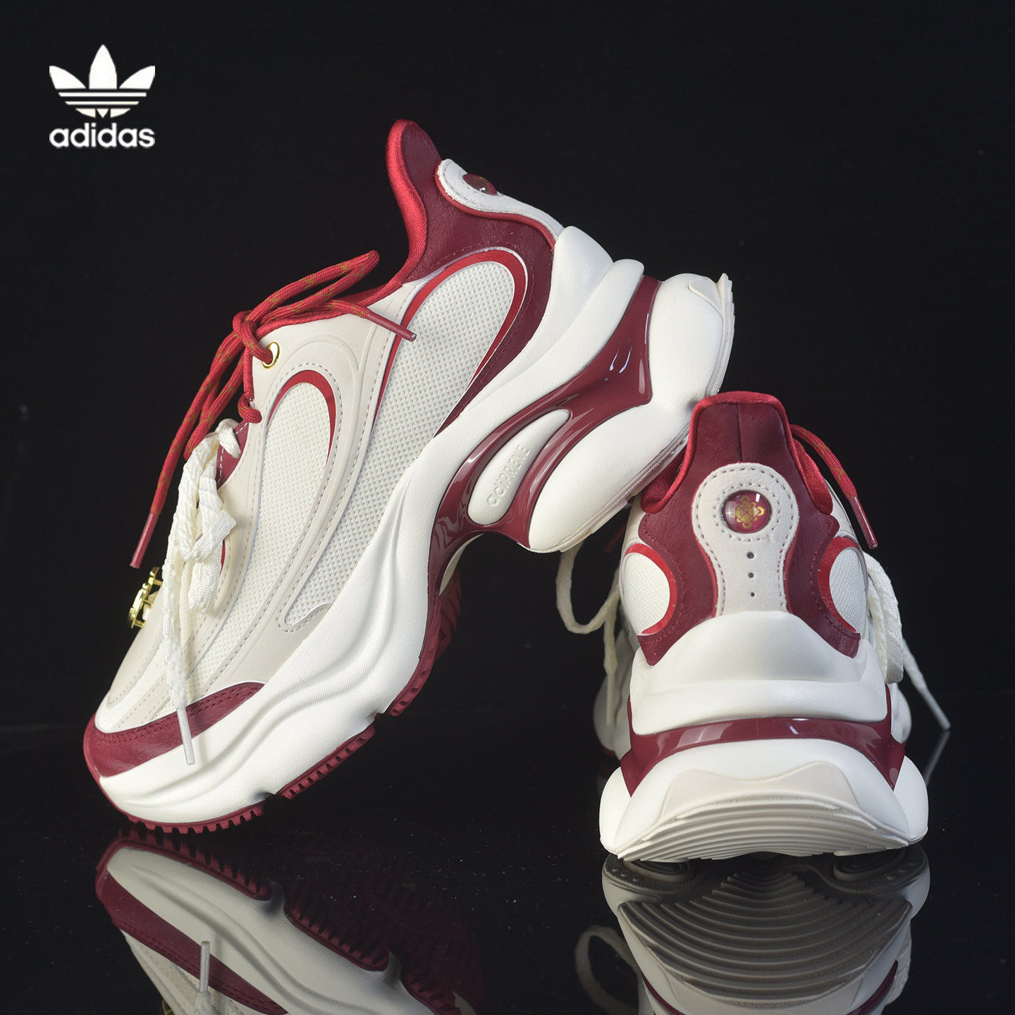 Adidas阿迪达斯女子厚底老爹鞋休闲运动防滑橡胶鞋减震百搭KI2801
