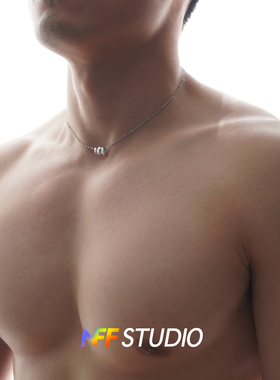 NFF钛钢小众设计圆环锁骨链