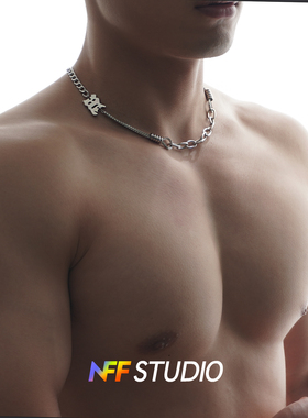 NFF原创字母设计钛钢项链
