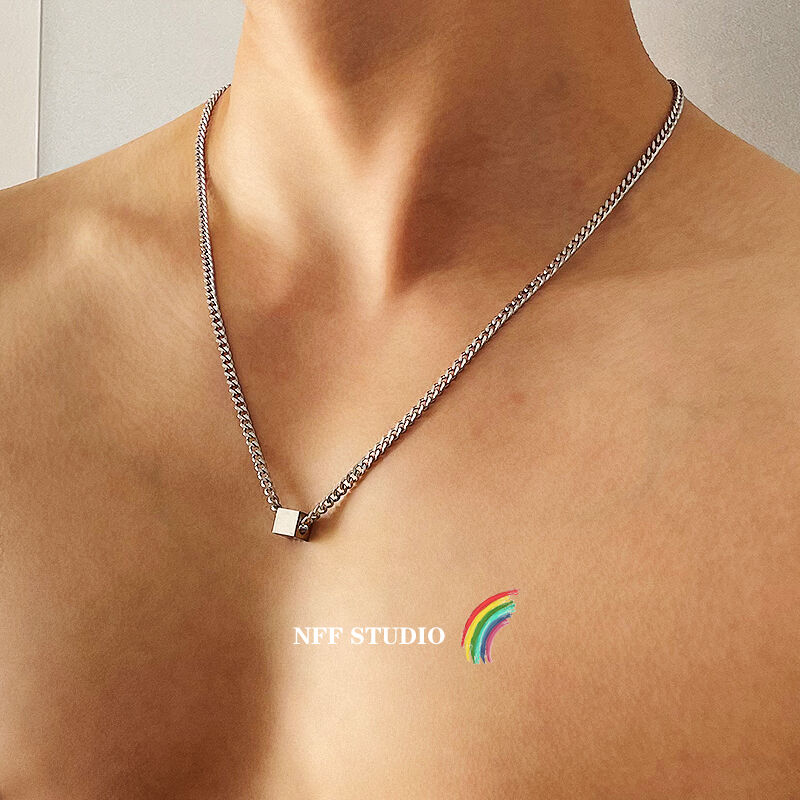 钛钢项链男潮酷ins嘻哈锁骨链