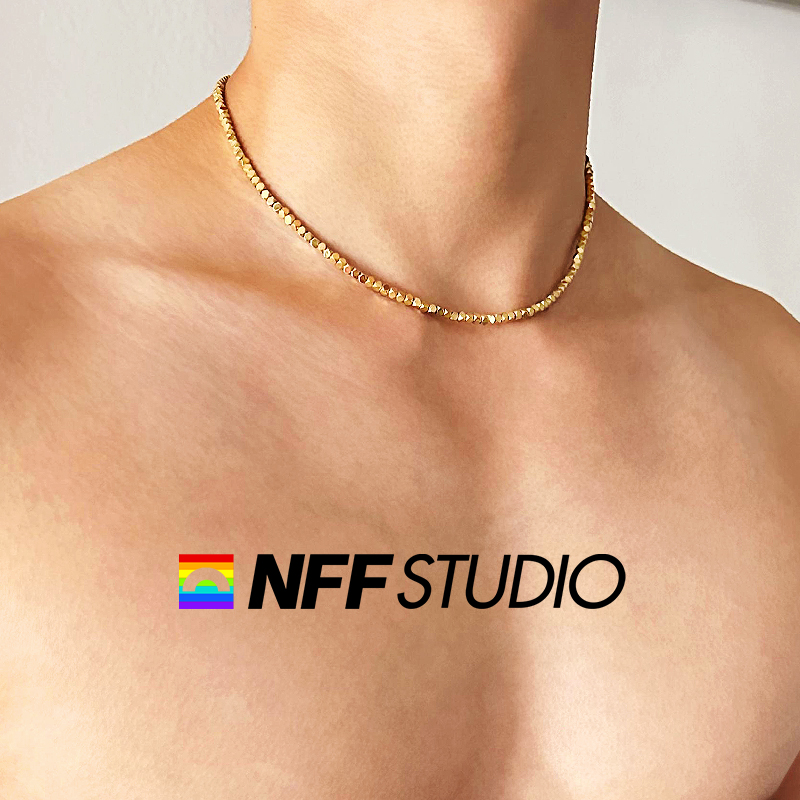 NFF高品质精抛光闪烁钛钢项链男轻奢高级设计感小众锁骨链潮嘻哈