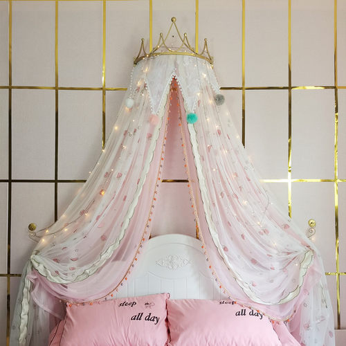 装饰儿童房床幔床头帘百搭公主风