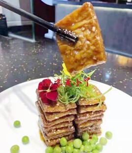 野菌扎干豆干素食佛门禅衣方干口味冷菜网红菜酒店特色意境菜袋装