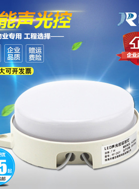 睿帆led感应灯  声光控灯  楼道过道智能声控灯  节能感应吸顶灯