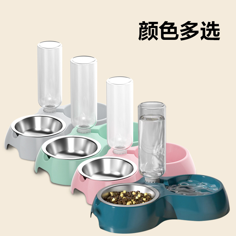 a猫碗二合一防打翻食盆