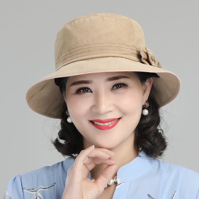 老年人帽子女士奶奶春秋中老年人夏季老太太中年妈妈洋气薄款布帽