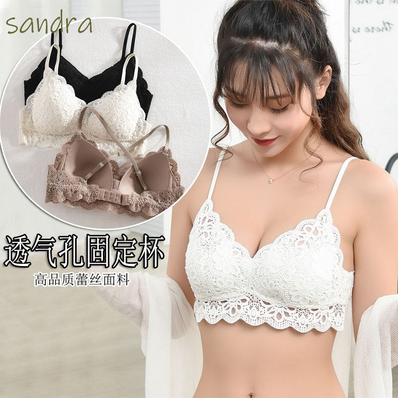 法式蕾丝文胸女无钢圈聚拢美背透气内衣舒适薄固定杯吊带性感裹胸,女士内衣/男士内衣/家居服,文胸,淘宝优惠券,粉丝福利购,淘宝优惠卷