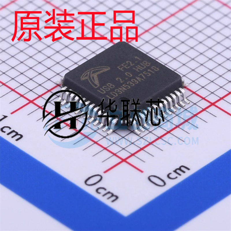 原装正品FE2.1-CQFP48A 封装LQFP48 全新高速7端口集线器控制器IC