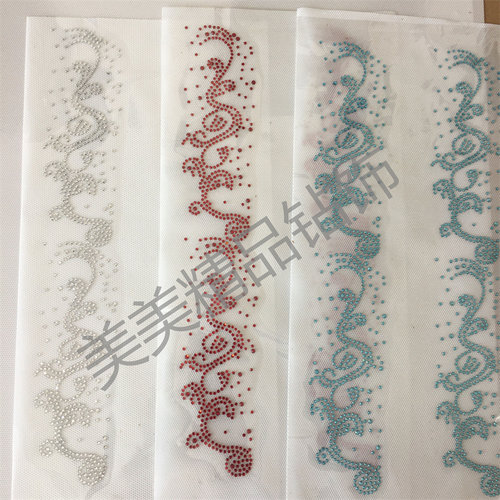 藤蔓烫钻图中东钻纺织辅料烫画