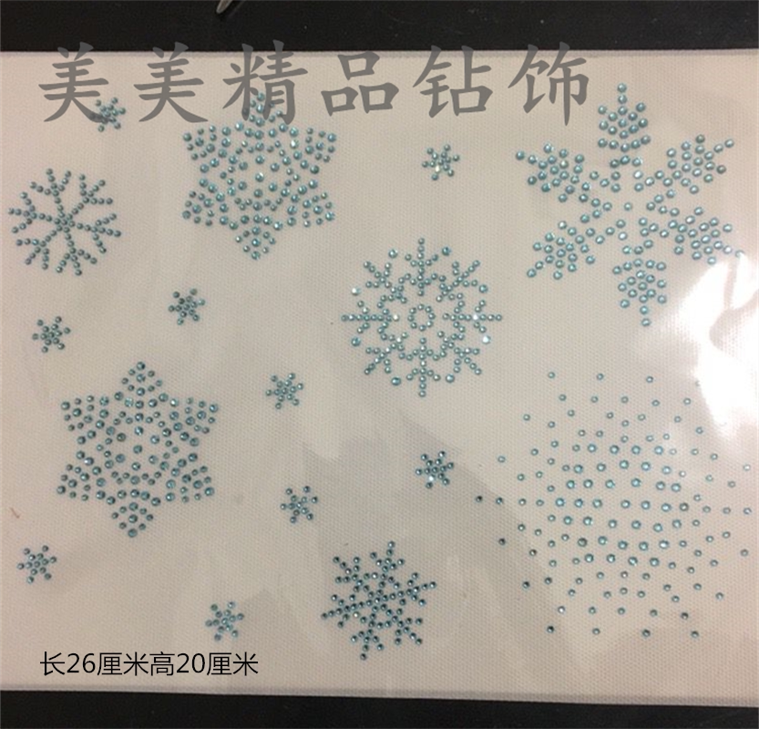 雪花烫钻图服装辅料烫画烫图图片