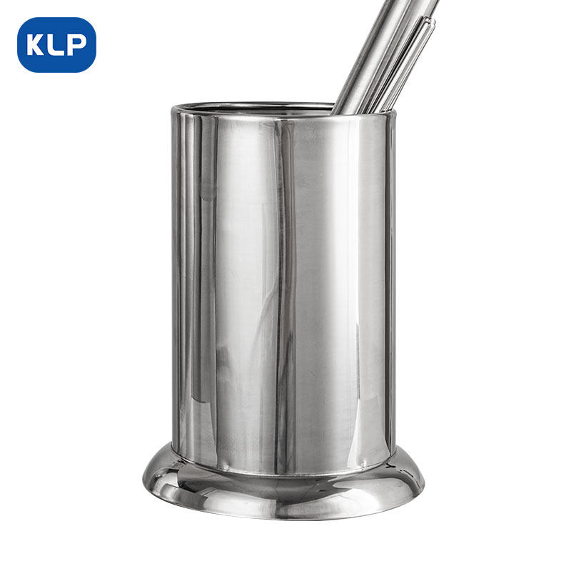 KLP升级加厚不锈钢吧台吧勺桶吸管桶调酒工具收纳筒吸管筒