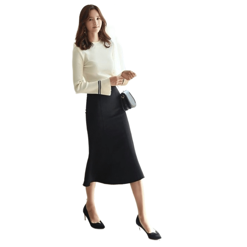 2026春夏季半身裙新款弹力鱼尾裙中长款修身包臀裙高腰一步裙A裙