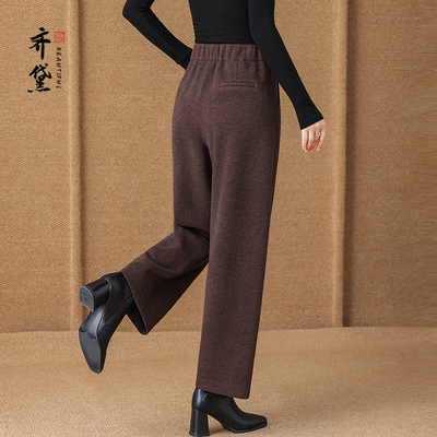 秋冬装新款洋气中老年妈妈休闲裤2025爆款时尚气质松紧小个子女裤