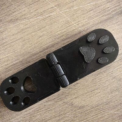 现货跨境新款狗爪树叶印章Dog Paw Print Leaf Stamp创意便携树叶