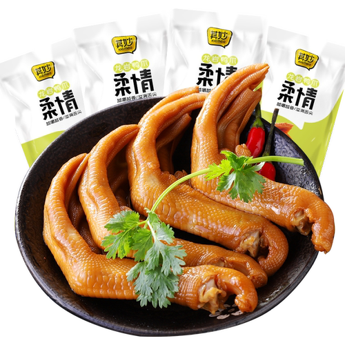 龙岩泡鸭爪香辣鸭掌卤味熟食下酒菜福建特产网红零食小吃休闲食品
