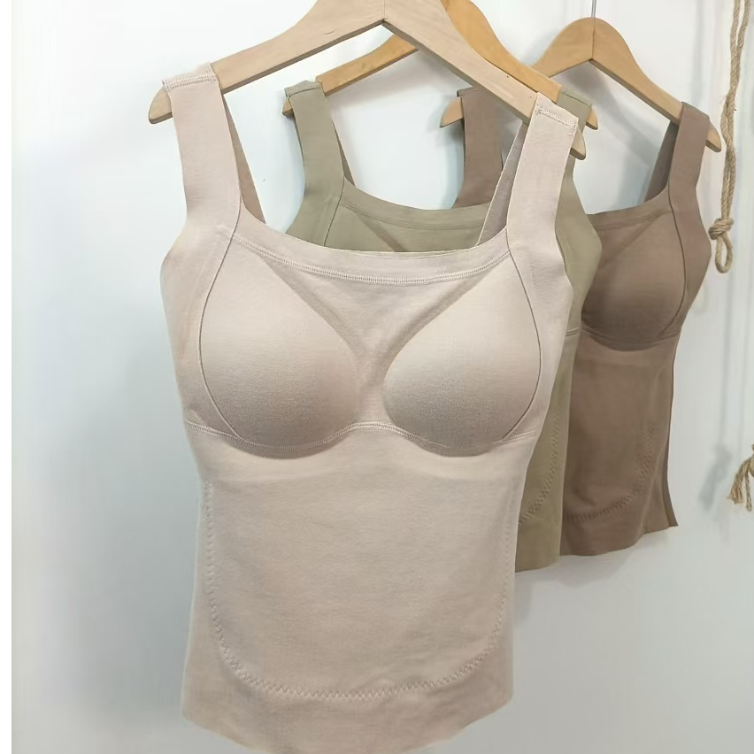 自发热双面德绒带胸垫微塑保暖背心无痕打底上衣加绒暖宫内衣秋冬,女士内衣/男士内衣/家居服,保暖背心,淘宝优惠券,粉丝福利购,淘宝优惠卷