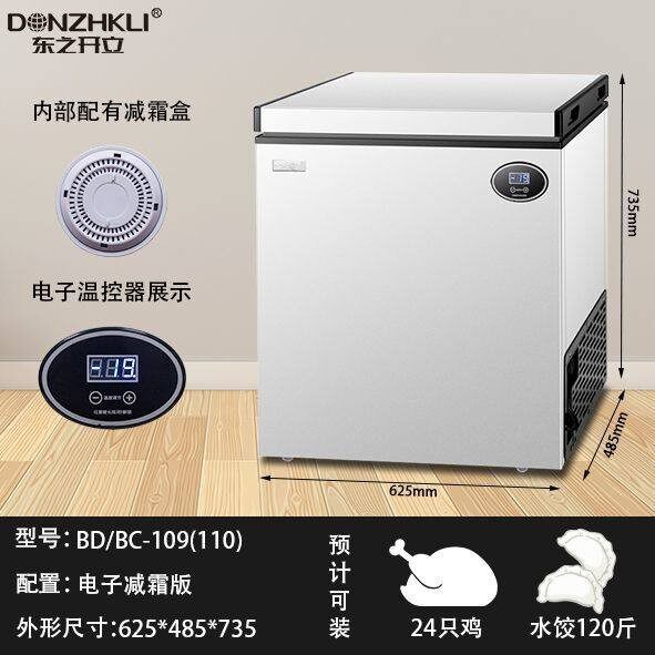 东之开立冷柜家用小型冰柜迷你冷冻冷藏商用低温卧式车载冰箱两用